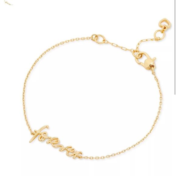 KATE SPADE NEW YORK Say Yes Gold-Tone Forever Chain Bracelet - Picture 4 of 8